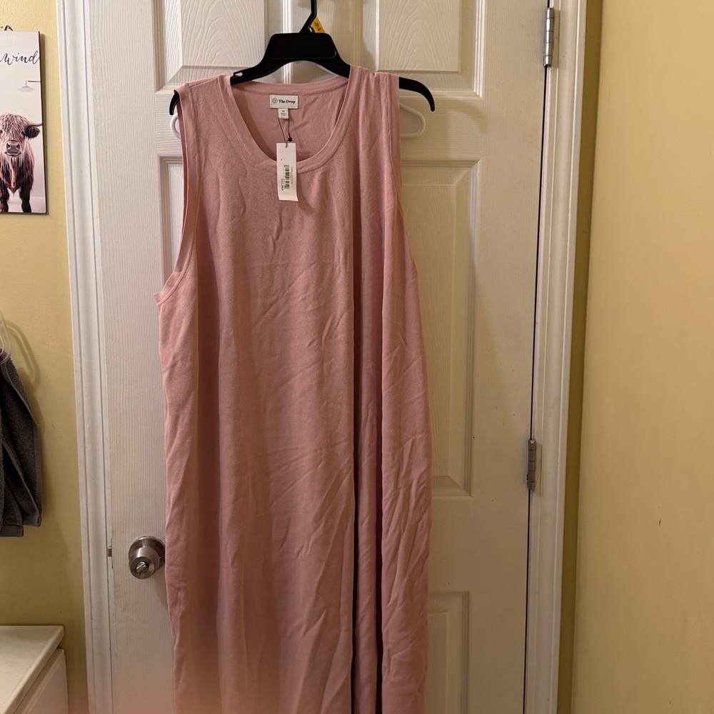 Sleeveless Pink Maxi Dress -
